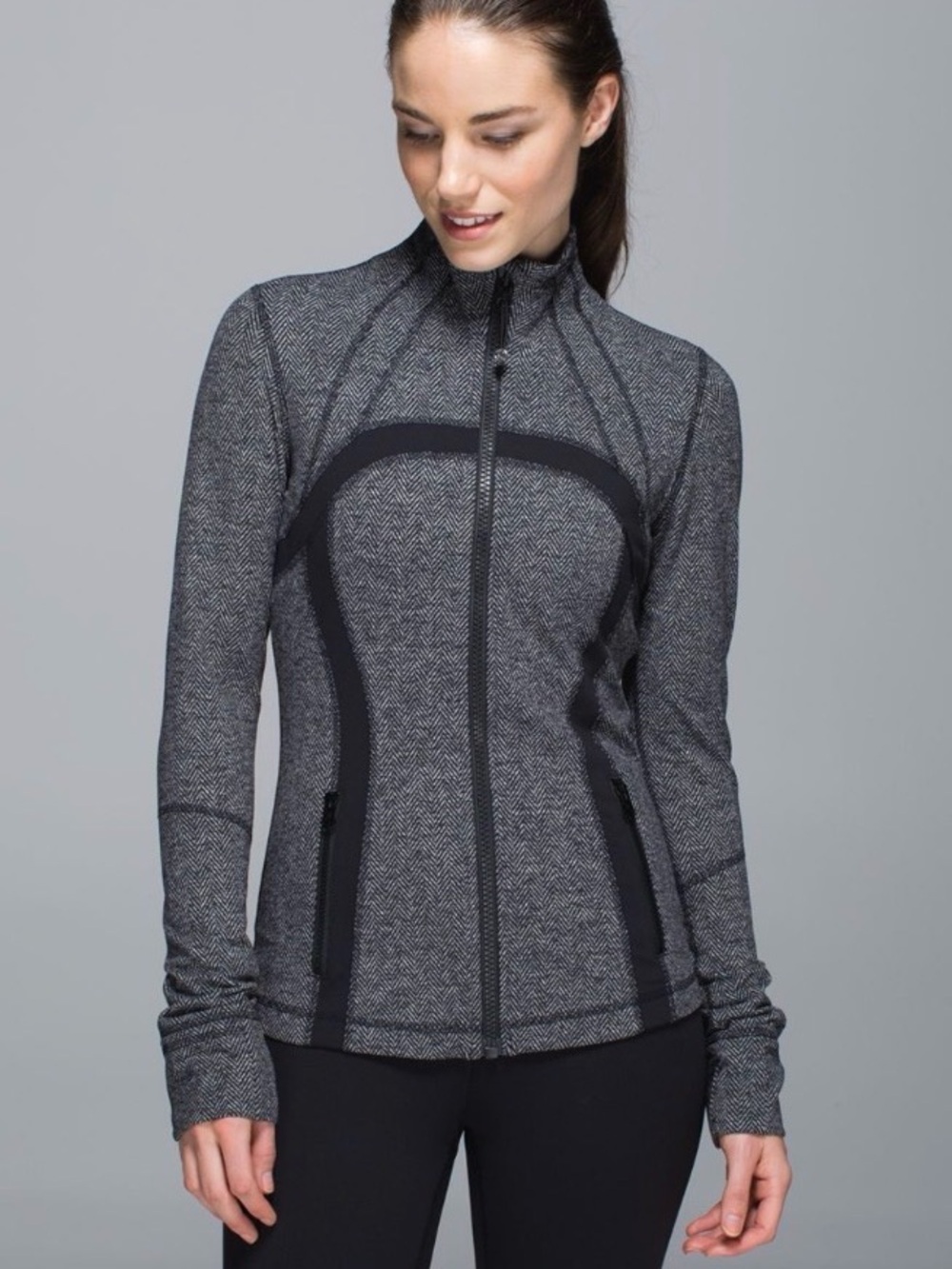 Lululemon Define Jacket
Giant Herringbone Heathered Black, 8